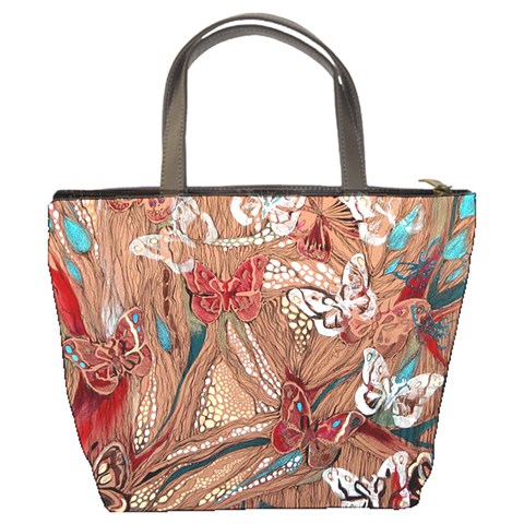 Butterfly Abstract Bucket Bag By Bags n Brellas Back