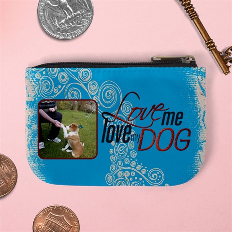 Puppy Love Mini Coin Purse By Catvinnat Back
