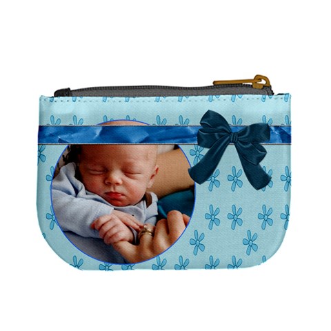 Baby Blue Mini Coin Purse By Lil Back