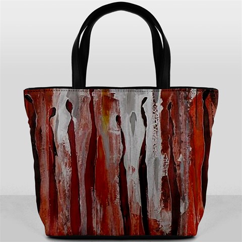 Red Crowd Bucket Bag By Bags n Brellas Front