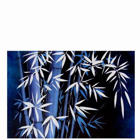 Blue Bamboo Bucket Bag By Bags n Brellas Front