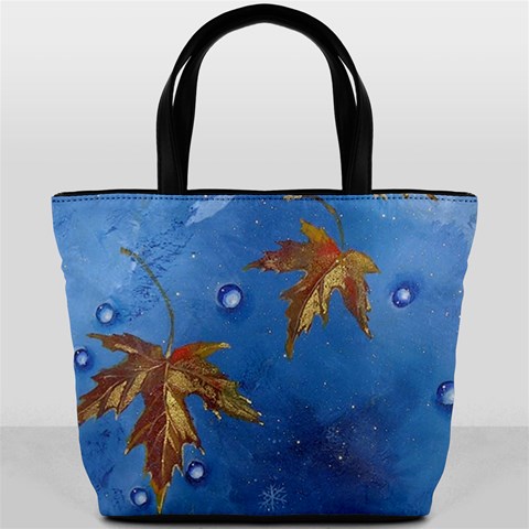 Golden Leaves Bucket Bag By Bags n Brellas Front
