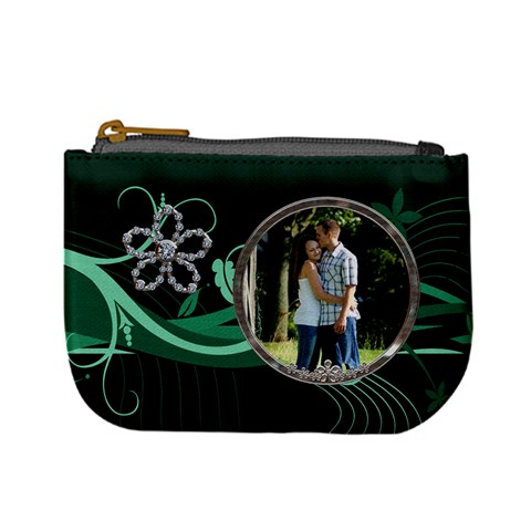 Pretty Green Mini Coin Purse By Lil Front