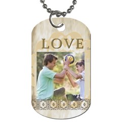 Love - Dog Tag (One Side)