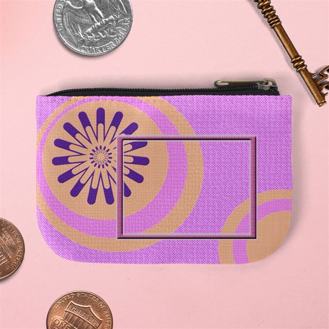 Pink & Orange Coin Purse By Daniela Back