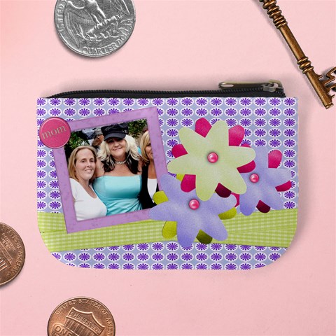 Mothers Day Mini Coin Purse By Danielle Christiansen Back