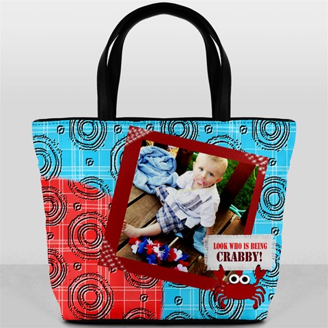 Crab Beach Bucket Bag By Danielle Christiansen Front