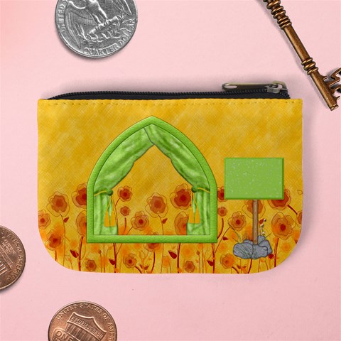 Miss Ladybugs Garden Coin Bag 2 By Lisa Minor Back