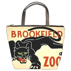 zoo poster bucket bag