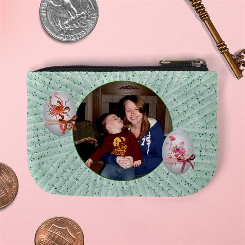 Cute Fuzzy Bunny Mini Coin Purse By Lil Back