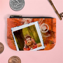 Orange coins bag - Mini Coin Purse