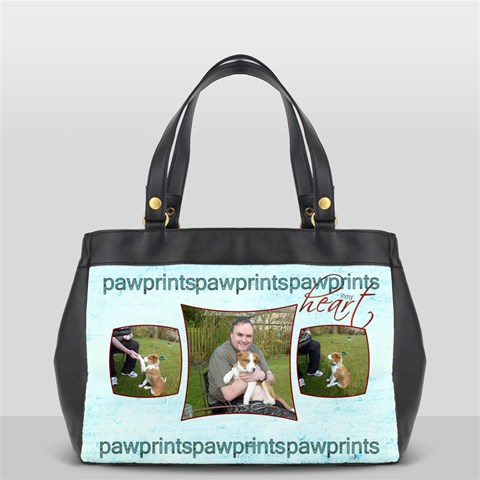 Pawprints In My Heart Oversized Office Bag By Catvinnat Front