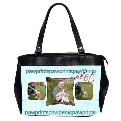 Pawprints In My Heart Oversized Office Bag By Catvinnat Front