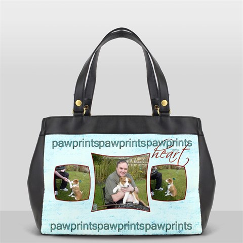 Pawprints In My Heart Oversized Office Bag By Catvinnat Back