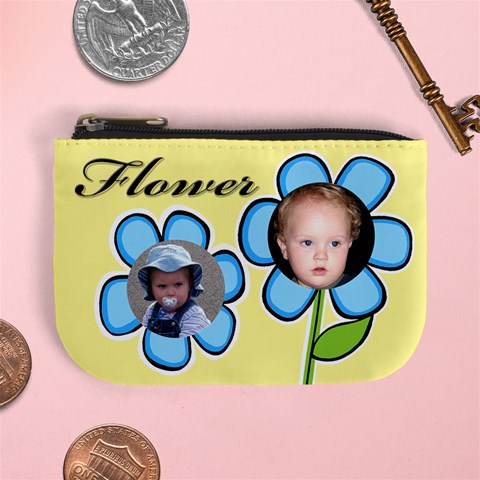 My Flowers Baby Coin Purse By Deborah Front