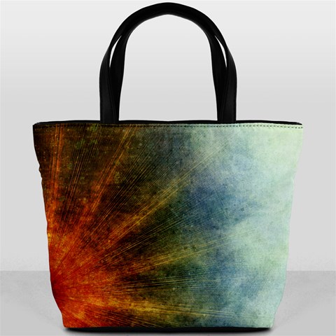 Colored Star Burst2 Bucket Bag By Bags n Brellas Front