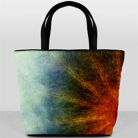 Colored Star Burst2 Bucket Bag By Bags n Brellas Back