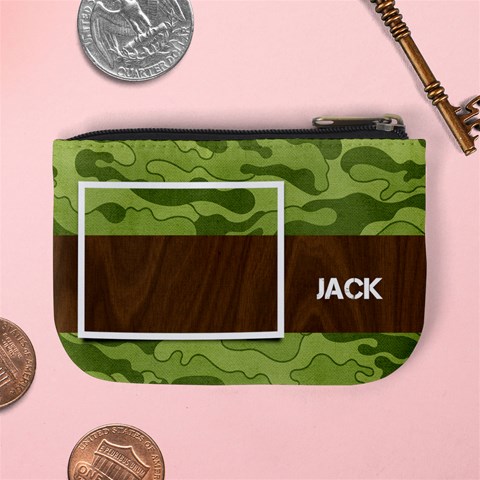 Camo Mini Coin Purse By Mikki Back