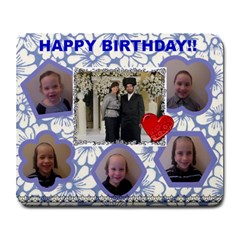 birthday - Large Mousepad