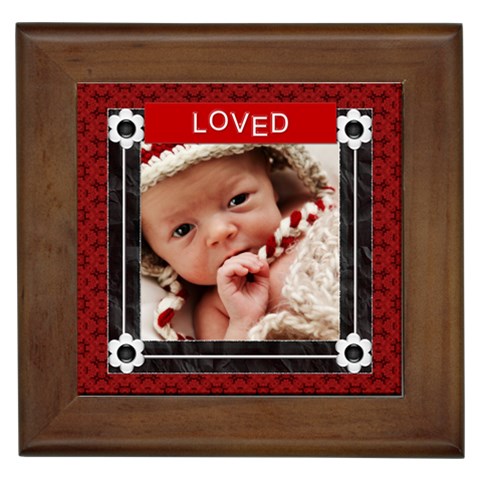 Loved Framed Tile By Lil Front