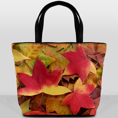 Autumn Leaves Bucket Bag By Bags n Brellas Front