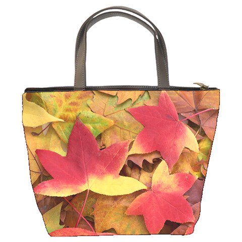 Autumn Leaves Bucket Bag By Bags n Brellas Back