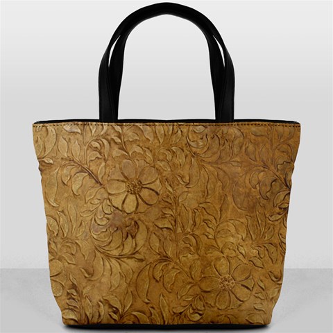 Tooled Leather3 Bucket Bag By Bags n Brellas Back
