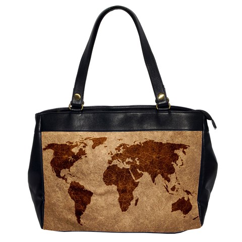 Two Sided Office Bag Leather Map By Bags n Brellas Front