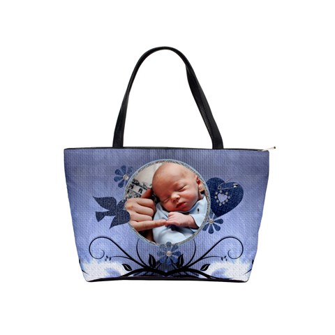 Special Blue Classic Shoulder Handbag By Lil Front