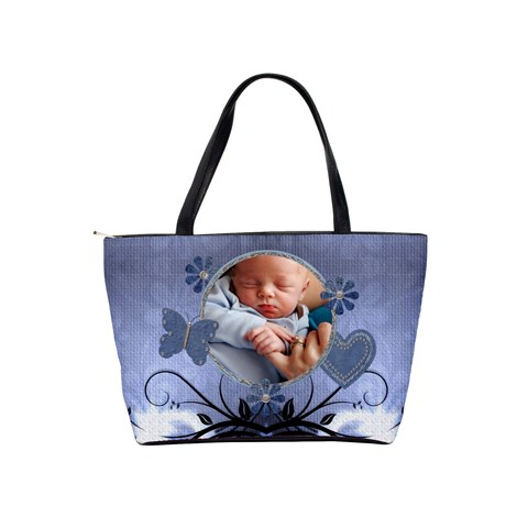 Special Blue Classic Shoulder Handbag By Lil Back