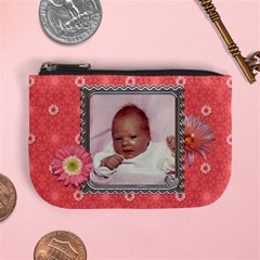 Pink Flower Mini Coin Purse