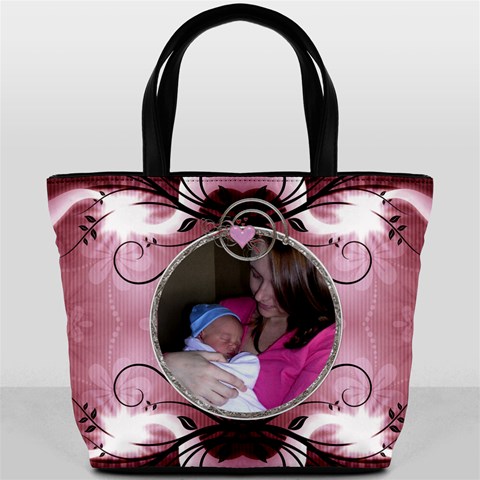 Pretty Rose Heart Bucket Bag By Lil Front