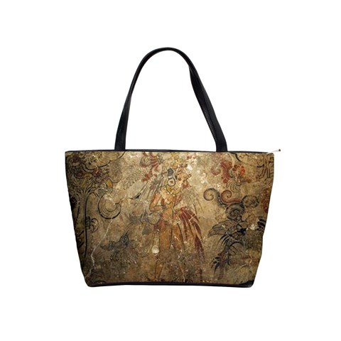 Mayan Wall Painting Shoulder Bag By Bags n Brellas Front