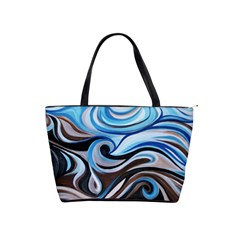 blue brown swirl shoulder bag - Classic Shoulder Handbag