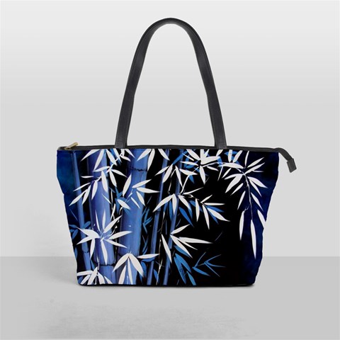 Blue Bamboo Shoulder Bag By Bags n Brellas Front