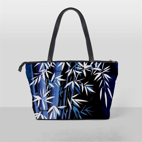 Blue Bamboo Shoulder Bag By Bags n Brellas Back