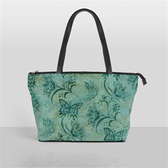 BUTTERFLIES TEAL shoulder bag - Classic Shoulder Handbag