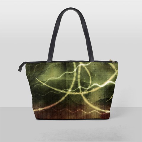 Abstract Green Light Shoulder Bag By Bags n Brellas Back