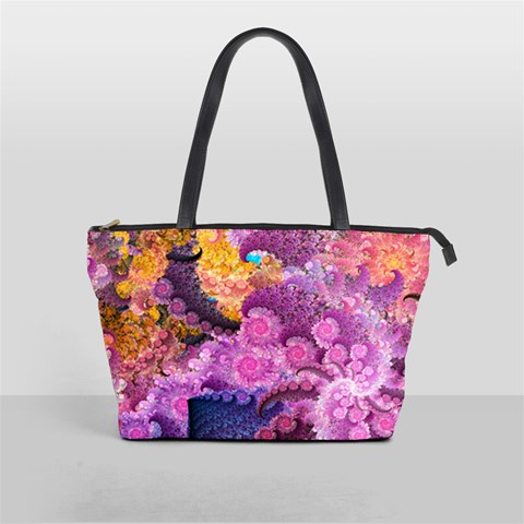 Purple Spirals   Shoulder Bag By Bags n Brellas Front