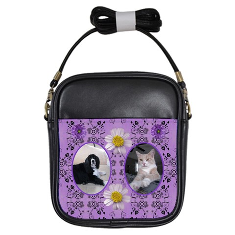 Purple Girls Sling Bag By Lil Front