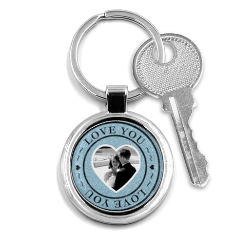 Love You Round Key Chain By Lil Front
