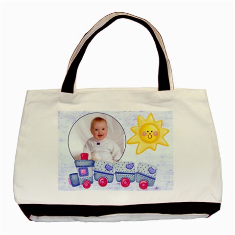 Cute As A Button Baby Boy Double Sided Tote By Catvinnat Back
