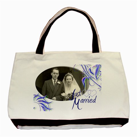 Just Married Double Sided Tote Bag By Catvinnat Front