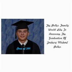 zack s grad card - 4  x 8  Photo Cards