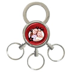Flower - 3-Ring Key Chain
