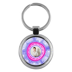 Flower Power round keyring - Key Chain (Round)