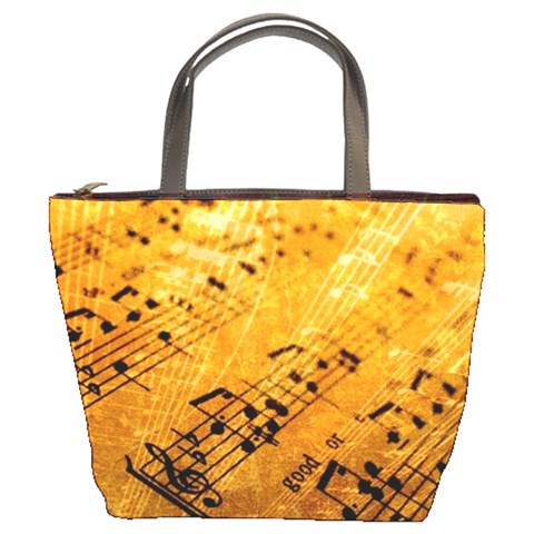 Sheet Music3 Bucket Bag By Bags n Brellas Front