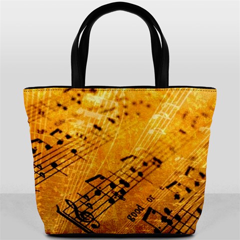 Sheet Music3 Bucket Bag By Bags n Brellas Back