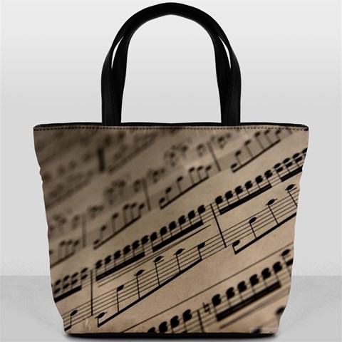 Sheet Music2 Bucket Bag By Bags n Brellas Back