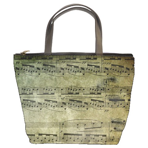 Sheet Music5 Bucket Bag By Bags n Brellas Front